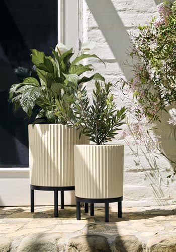 Veradek Demi Series Raised Duo Planters - Set of 2 Planters with Stands - Image 5