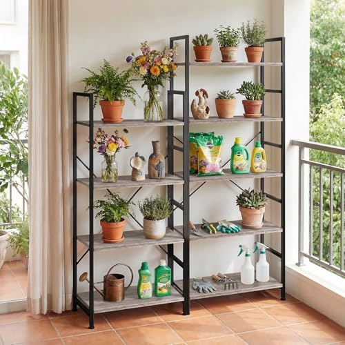 4 Tier Bookshelf, Free Standing Bookcase with Open Storage Shelves - Image 7