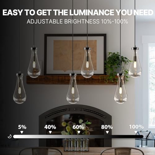 Raindrop Pendant Light Fixtures of 2 Lights,Tear Drop Pendants Light - Image 6