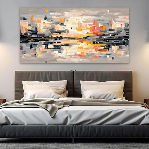 Abstract Wall Art Decor Large Wall Art for Living Room Abstract Canvas Art Wall Decor Modern Colorful Wall Art Prints Canvas Wall Art Pictures Artwork for Walls Bedroom Office Decor 24" X 48" - Image 2