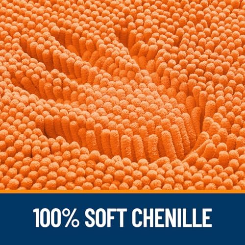 OLANLY Toilet Rugs U-Shaped 24x20, Soft Absorbent Chenille Contour Rugs - Image 3