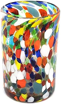 Confetti Carnival 14 oz Drinking Glasses (set of 6), Recycled Glass, Lead-free, Toxin-Free (Drinking) - Image 2