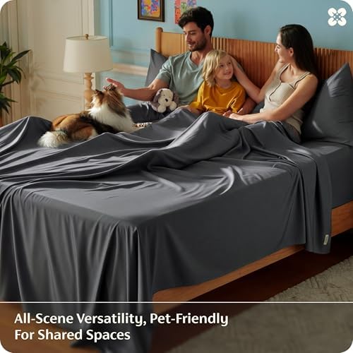Bedsure PureWoven 100% Rayon Derived from Bamboo, Full Size Sheets, 4 PCS - Image 6