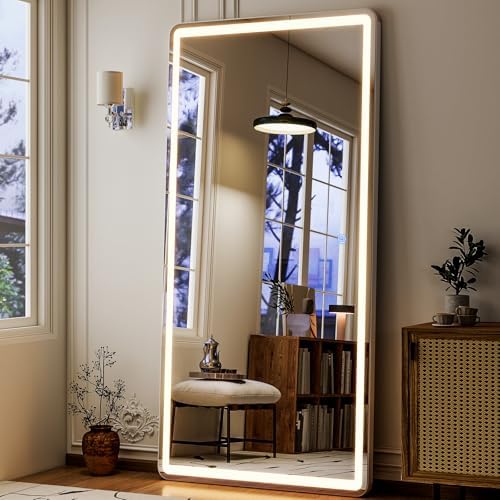 GLSLAND 65"x26" LED Mirror Full Length, Floor Mirrors with Lights - Image 2