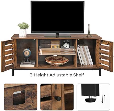 VASAGLE Farmhouse TV Stand, Entertainment Center for TVs up to 42 Inches - Image 5