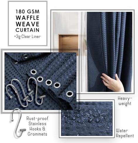 Clara Clark Bathroom Set, Shower Curtain Set, Bathroom Accessory Set - Image 4