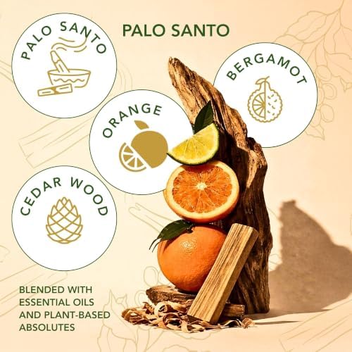 Palo Santo & Bergamot Beeswax Candle, Calming & Grounding, 90+ Hr, 15 Oz - Image 4
