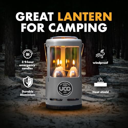 UCO Candlelier Candle Lantern, Candle Lanterns for Real Candles, Perfect Outdoor Gear for Camping or for Power Outages, Includes 3 Long Burning Candles - Image 2