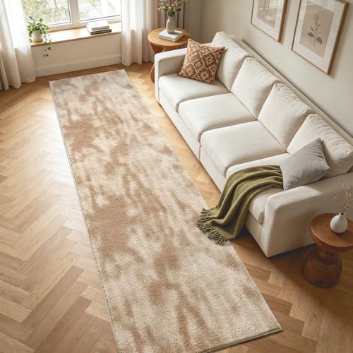 2x10 Tie-dye Beige Runner Rug Washable Non-Slip for Kitchen Hallway - Image 4