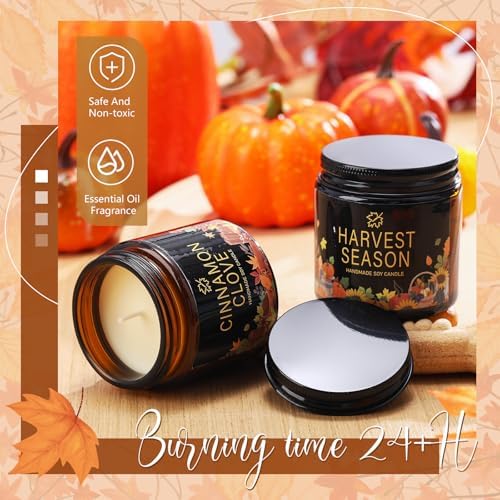 Landhoow 12 Pcs Fall Scented Candle Gifts Set for Women, Fall-Classic - Image 2