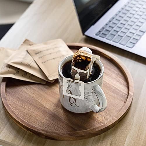 11.5 Inches Candle Holder Tray Home Decor, Round Wood Tray for Coffee Table, Small Wooden Serving Decorative Trays for Home (Pack of 2) - Image 5