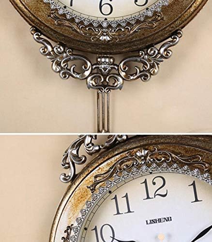 SHISEDECO 29.5" Large Vintage Antique Grandfather Pendulum WallClock,Copper - Image 4