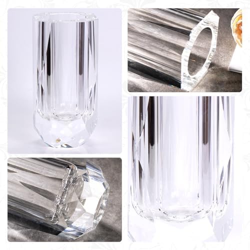 KAMMAK Glass Vase, Transparency Hand Blown Decorative Vase - Image 4