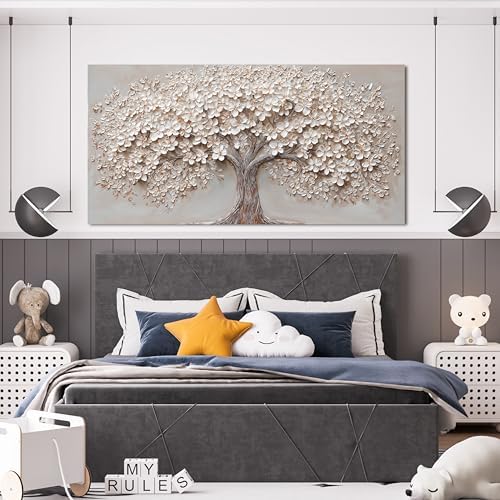 Canvas Wall Art Decor Prints Oversized Wall Art Pictures for Living Room Large Modern Tree of Life Wall Art Decor Prints Artwork for Walls Bedroom Office Decor 35" X 70" Printed Decorative Painting - Image 5