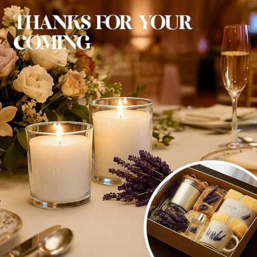 12 PCS 6oz Lavender Scented Candles Set, Pure Soy Wax Aromatherapy Candles | Relaxing Home Fragrance, Bulk Gift Box for Wedding, Party Favors, Spa & Decor. - Image 4