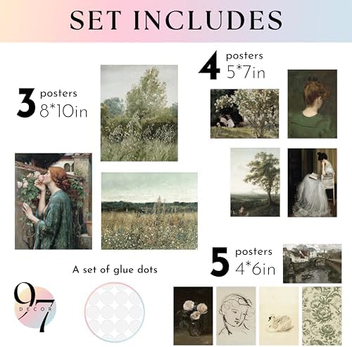 97 Decor French Country Wall Art, 12 Vintage Farmhouse Prints, Unframed - Image 2