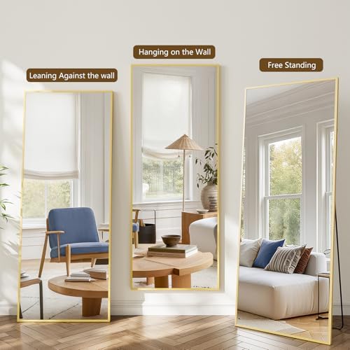 Koonmi 71"x28" Floor Mirror Full Length, Large Gold Mirror - Image 4