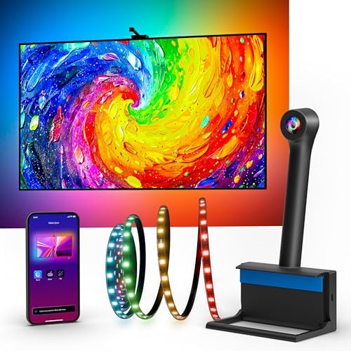 Ailofy TV LED Backlight, 180° Camera, Multi-Zone Color Sync, 55-65" TVs by Ailofy
