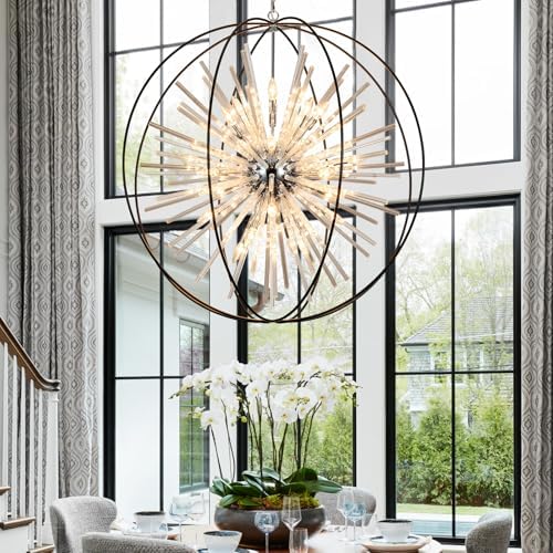 Vezzio Modern Extra Large Crystal Chandeliers for High Ceilings - Image 5