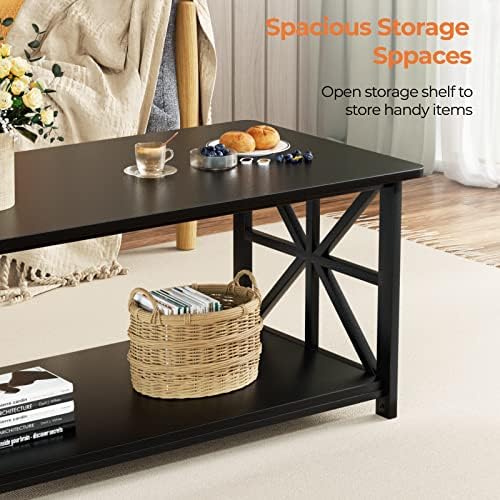 GreenForest Coffee Table for Living Room with Round Corners - Image 6