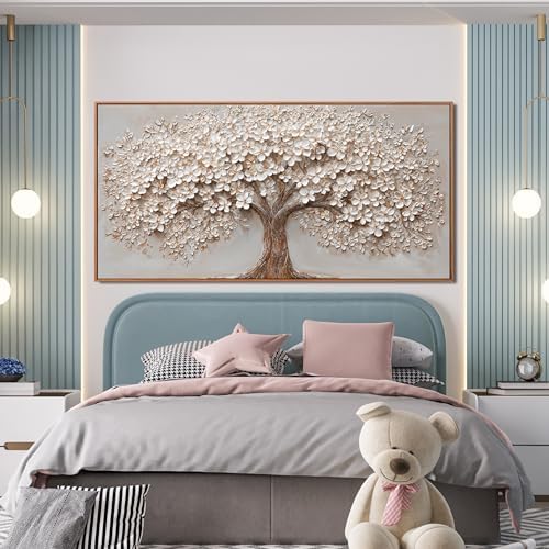 Canvas Wall Art Decor Prints Oversized Wall Art Pictures for Living Room Modern Large Tree of Life Wall Art Prints Framed Artwork for Walls Bedroom Office Decor 29" X 58"Printed Decorative Painting - Image 3