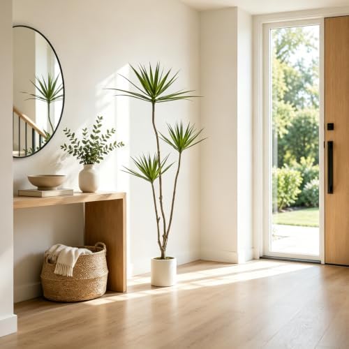 5.2FT Artificial Dracaena Marginata Tree for Indoor Outdoor Decor - Image 6