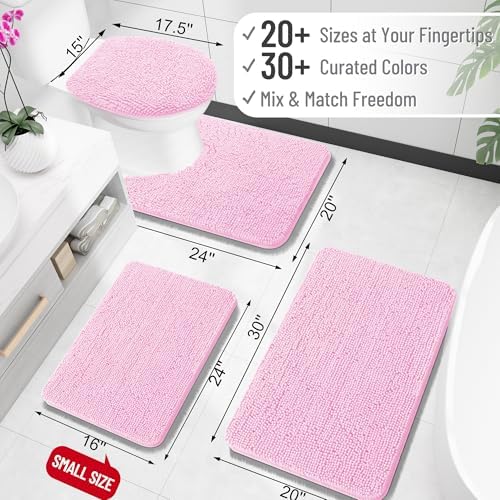 OLANLY Large Bathroom Rugs 44x32, Extra Soft Absorbent Chenille Bath Rugs - Image 2