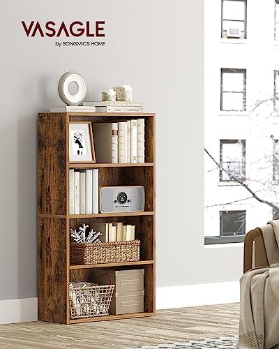 VASAGLE 4-Tier Bookshelf, Storage Organizer, 23.6 x 9.5 x 42.4 Inches - Image 2