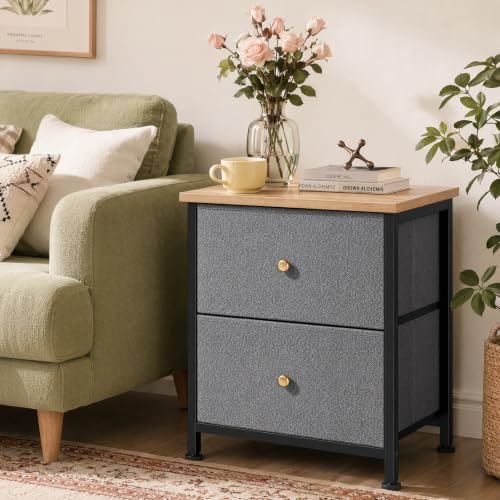 Sweetcrispy Small Nightstand with Storage Drawer for Bedroom, Mini Dresser - Image 4