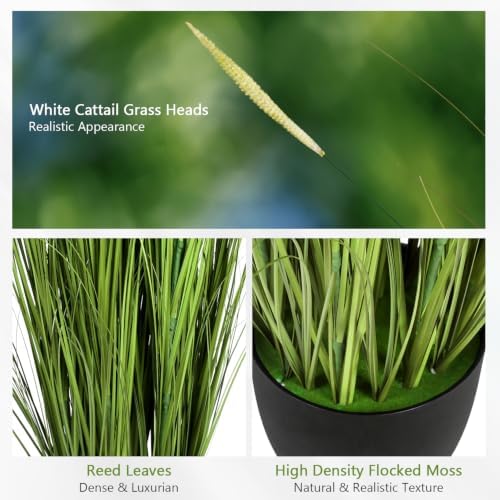 2-Pack 5FT Artificial Plants with Pot - Image 5