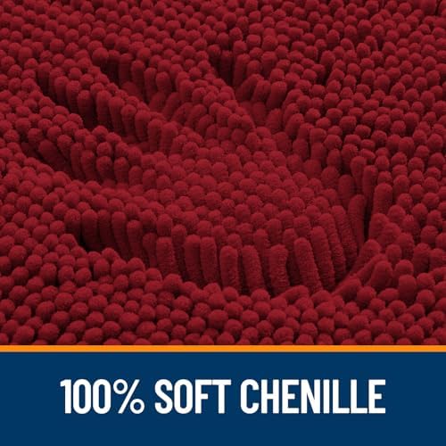 OLANLY Bathroom Rugs 32x20, Extra Soft Absorbent Chenille Bath Rugs - Image 3