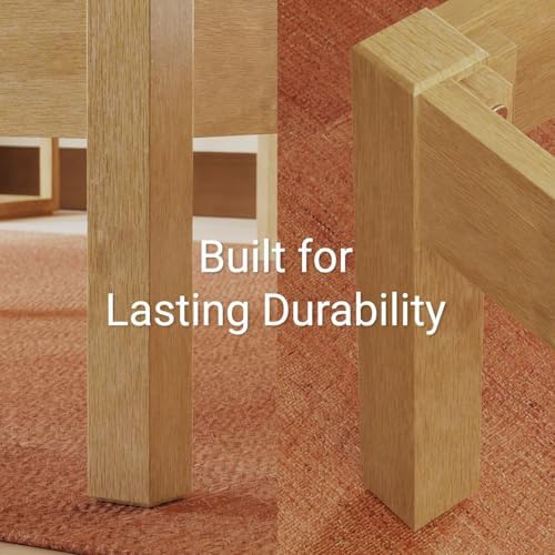 LIFEMENT Classic Wood Platform Bed Frame, Essential, Noise Free, Under Bed Storage, No Box Spring Needed, Easy Assembly (Natural, Queen (U.S. Standard)) - Image 4