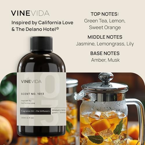 VINEVIDA (4oz) Hotel Fragrance Diffuser Oil - Hotel Scents Diffusers for Home - Cold Air Diffuser Oil - Hotel Scent Essential Oil - Scent No.1013 Inspired by The Delano Hotel - Image 2
