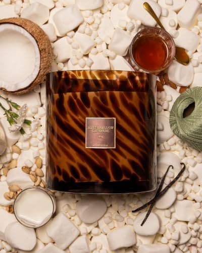 | Huge 10lb Luxury Candle, 150oz, 500 Hours | Marshmallow Cashmere | Marshmallow, Cashmere Musk, Vanilla | Natural Coconut-Soy Wax | by Big Ass Luxuries | As Seen On Shark Tank - Image 4
