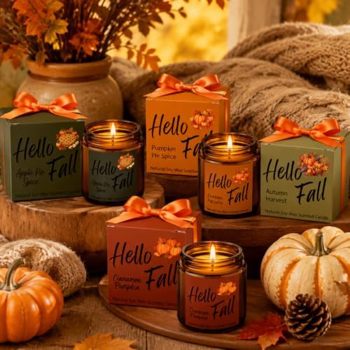 MTLEE 24 Pcs Fall Scented Candles for Home Candle Gifts for Women Men - Image 5