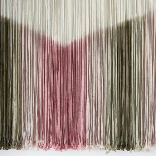 Macrame Wall Hanging Large Scale Tie Dye Yarn Wall Art Home Decor 57"W*35"L - Image 7