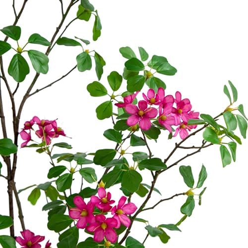 Nearly Natural 4 ft Artificial Dogwood Tree with Pot for Indoor Room Decor - Image 3