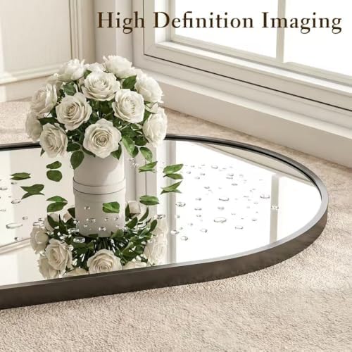 58"x19" Floor Mirror Full Length, Arched Full Length Mirror with Stand, Full Body Mirrors for Bedroom Living Room or Cloakroom Black - Image 6