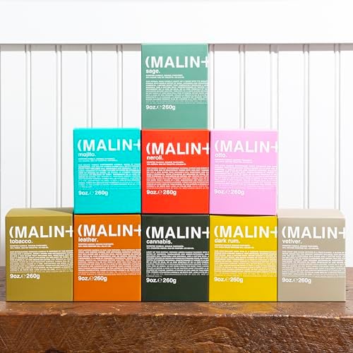 MALIN+GOETZ 9oz Scented Candle | Hand-Poured Soy Wax with Unique Fragrance Blends | Clean-Burning, Vegan & Cruelty-Free | Bergamot, Sage, Otto, Tomato, Strawberry, Cannabis, Dark Rum & Leather - Image 6