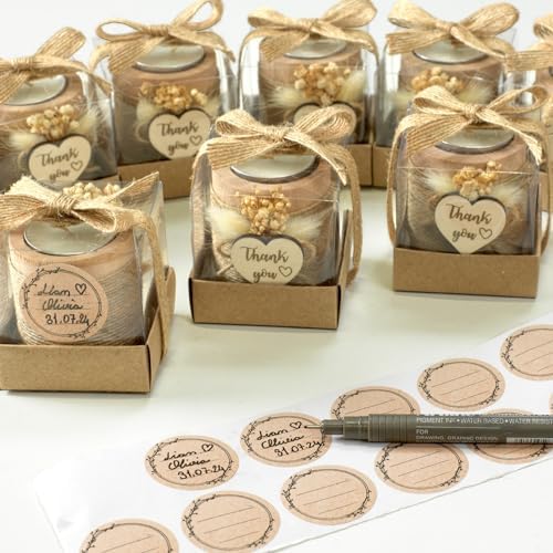 10 Pack Tealight Candle Holders Wedding Favors for Guests - Return Gifts Bridal Shower, Party Favors Adults for Guest, Thank You Gifts - Decorative for Table Centerpiece - Image 5