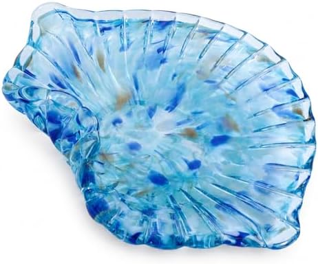 Hand Blown Glass Bowl Decorative Dish Fruit Bowl Home Decor by Unknown