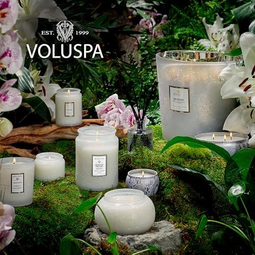Voluspa Mokara Orchid Large Scented Candle Jar 18 Oz, 100 Hr Burn - Image 6