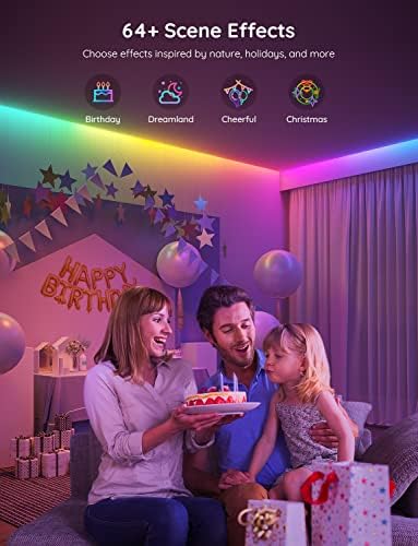 Govee 65.6ft RGBIC LED Strip Lights, LED Lights for Bedroom, APP Control - Image 5