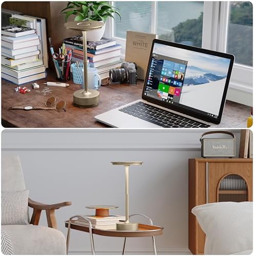 TBBGA 1 Pack Rechargeable Table Lamps Cordless, 5000mAh Outdoor Table Light - Image 6