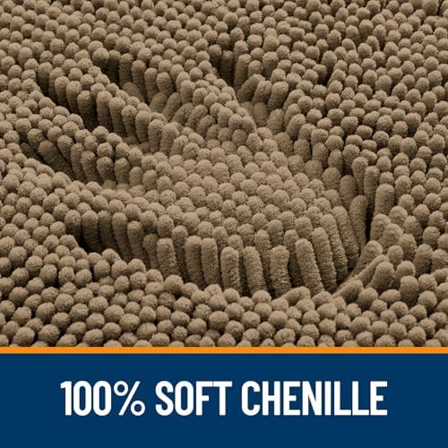 OLANLY Large Bathroom Rugs 44x32, Extra Soft Absorbent Chenille Bath Rugs - Image 3