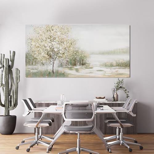 Canvas Wall Art Decor Oversized Landscape Wall Art Decor Green Wall Art for Living Room Natural Canvas Art Wall Decor Oversized Wall Art Prints For Walls Home Office Wall Decorations 39"X78" - Image 3