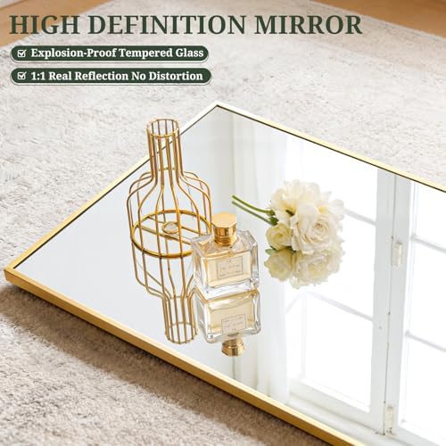 Mirror Full Length 56"x21", Rectangle Full Body Floor Mirrors with Stand - Image 5