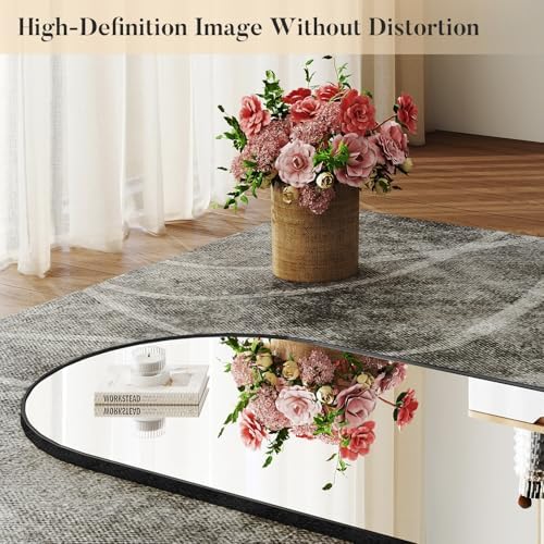 DUMOS Arched Mirror Full Length Floor, 59x16 Inch Full Body Standing Mirror - Image 3