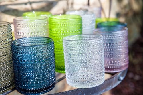 Fortessa Jupiter Beaded Hobnail Glass, 13 Ounce Iced Beverage (Set of 6), Red - Image 3