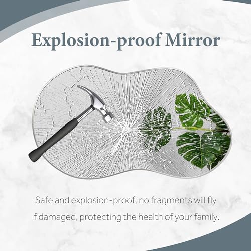 Bathroom Mirror for Over Sink-Silver Home Decor Wall Mirror 26"x 46" Single - Image 6